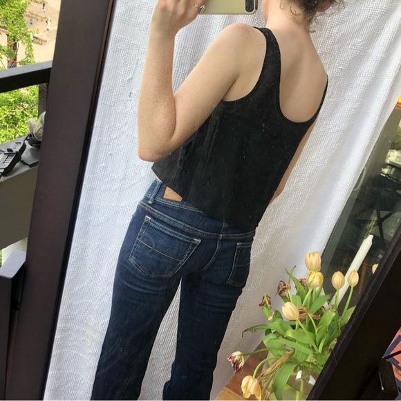 Chiffon cropped tank top - Picture 3 of 6